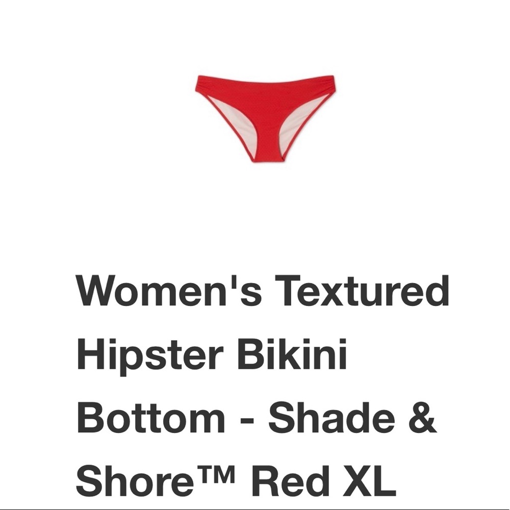 Women’s Hipster Red Bikini Botrom XL (16-18) NWT